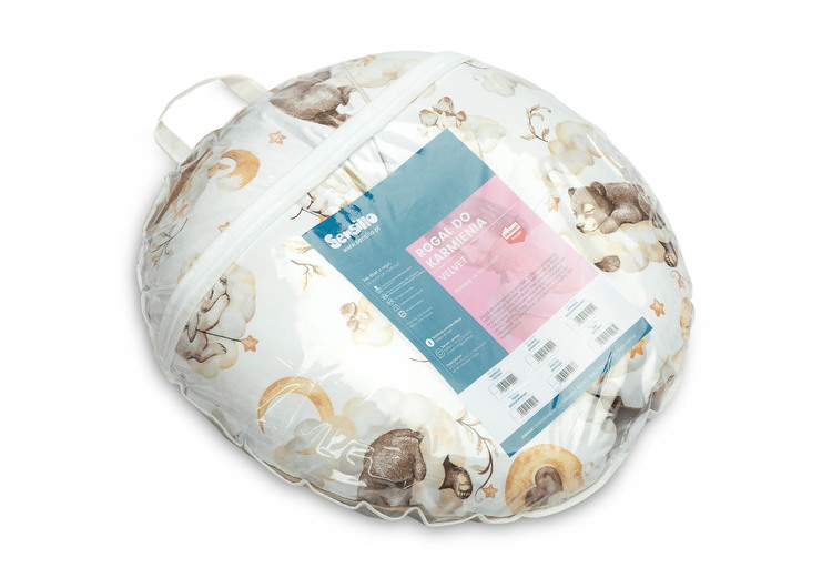PILLOW FOR FEEDING VELVET DREAM BEIGE – Bild 2