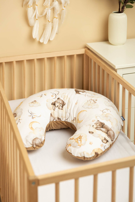 PILLOW FOR FEEDING VELVET DREAM BEIGE – Bild 5