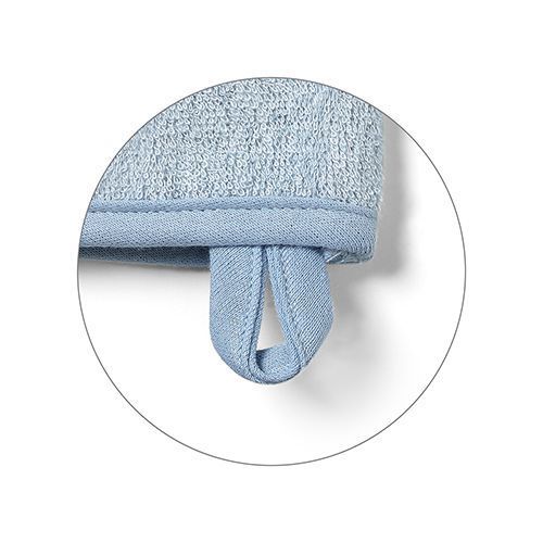 787/02 Bamboo baby wash mitt blue - Image 2