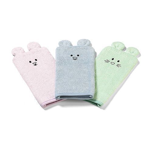 787/02 Bamboo baby wash mitt blue - Image 4