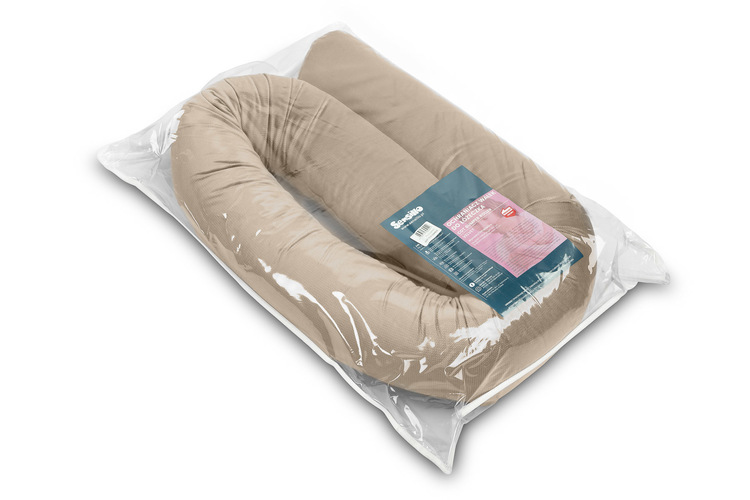 COT BUMPER ROLLER VELVET BEIGE - Image 3