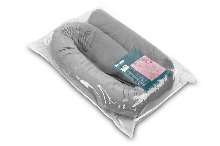 COT BUMPER ROLLER VELVET GREY - Image 2