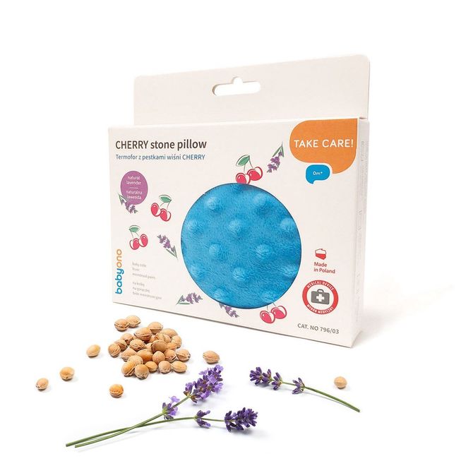 796/03 HOT WATER BOTTLE WITH CHERRY SEEDS BLUE - Image 2