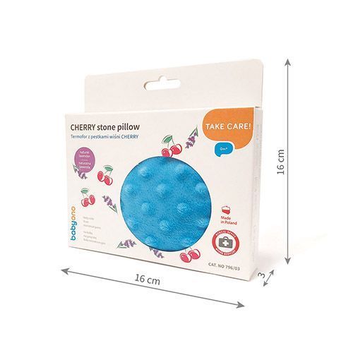 796/03 HOT WATER BOTTLE WITH CHERRY SEEDS BLUE - Image 3