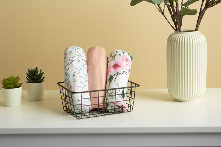 Muslin diaper 3-pack – pink – Image 5