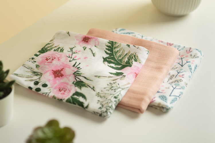 Muslin diaper 3-pack – pink – Image 6