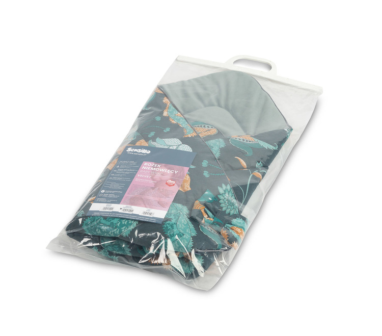 Baby Nest Cone Wrap VELVET PARADISE EMERALD 75x75 - Image 4