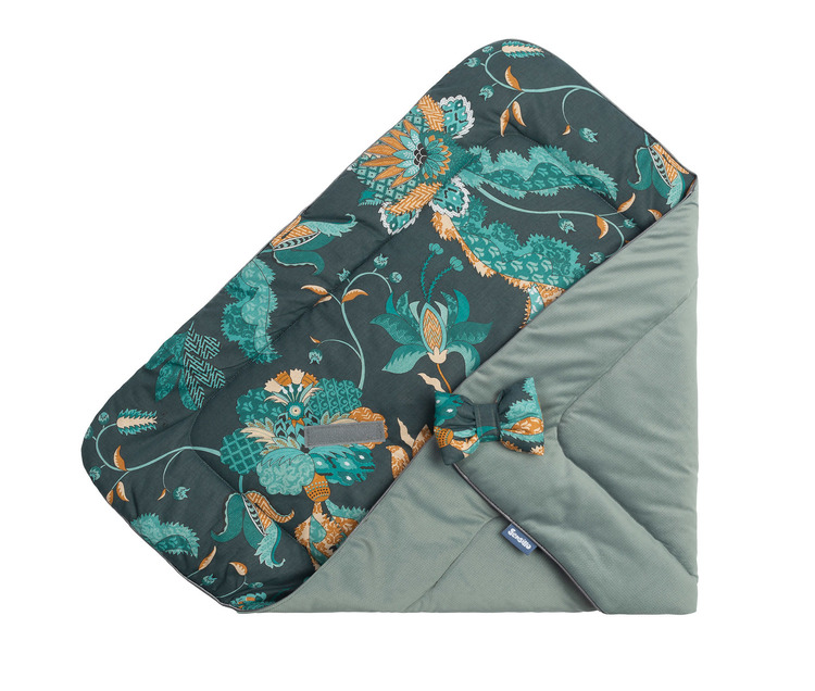 Baby Nest Cone Wrap VELVET PARADISE EMERALD 75x75 - Image 5