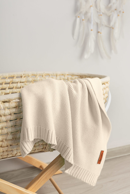 Bamboo and cotton blanket – CAPPUCINO - Image 2