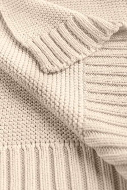 Bamboo and cotton blanket – CAPPUCINO - Image 4