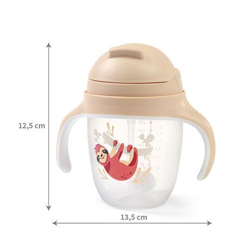 1464/04 Sippy cup with weighted straw BEIGE – Bild 4