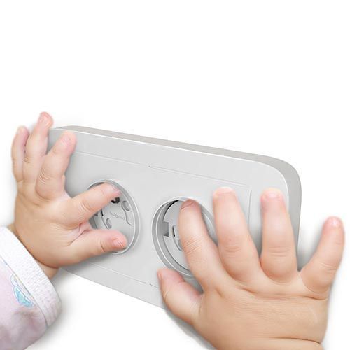 962/10 Electrical outlet safety cover. Rotating cover system, 10pcs. – Bild 4