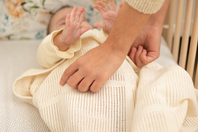 OPENWORK BLANKET LULU LIGHT GRAY - Image 6