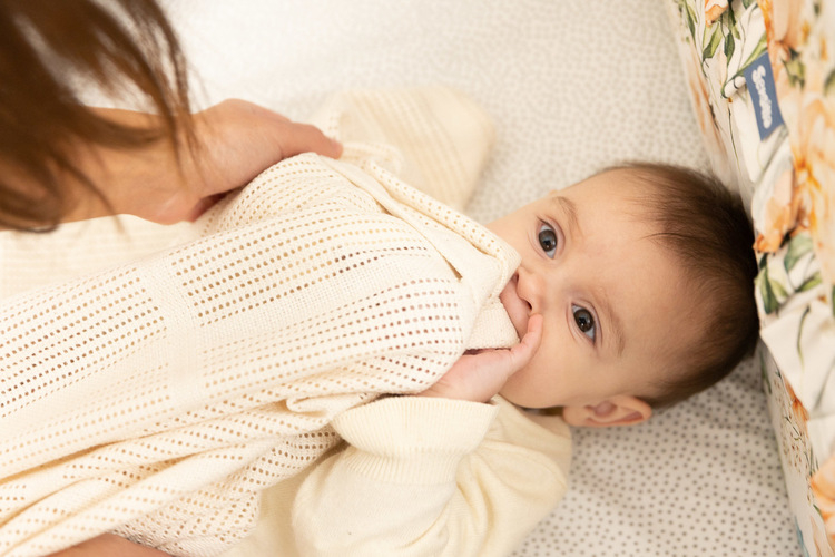 OPENWORK BLANKET LULU LIGHT GRAY - Image 9