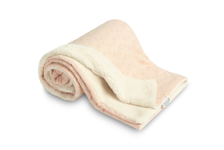 EMBROIDERED BLANKET 80X100 FROSTING PLUSH - Image 2