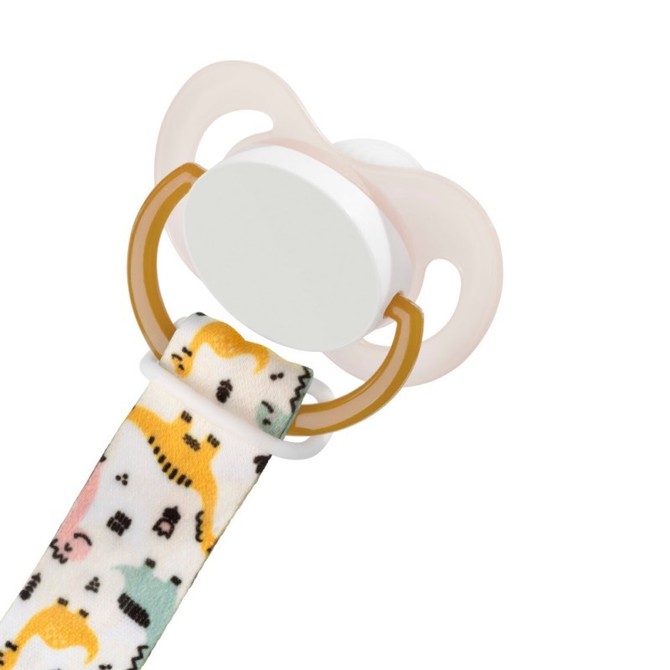A0580 Soother band with clip, Dino - Image 2