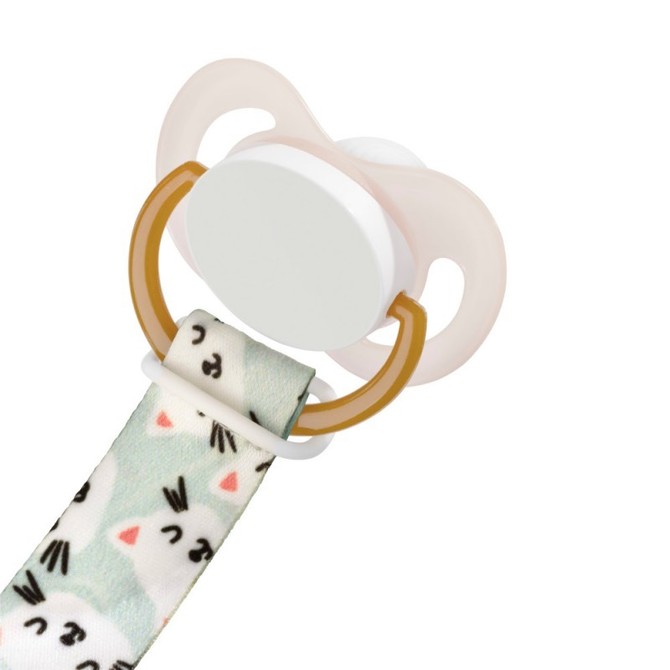 A0582 Soother band with clip, Cats - Image 2
