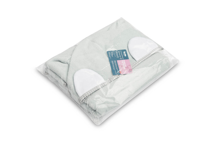 BATH PONCHO - GREY - Image 5