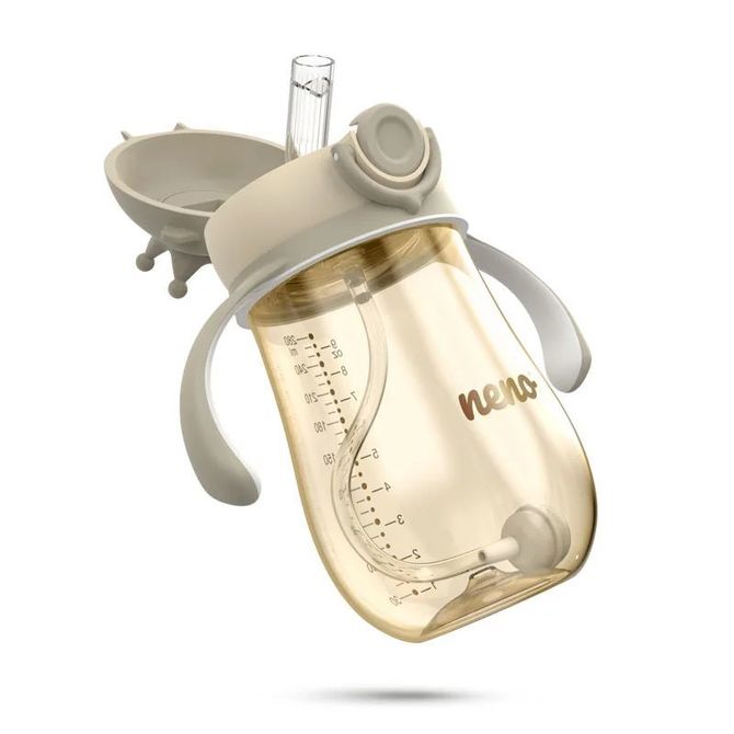 4421 MIO2 BOTTLE WITH STRAW, CREAM - Image 4