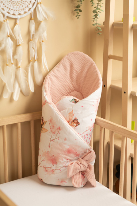 BABY NEST CONE WRAP PINK FAIRY 75x75 - Image 3