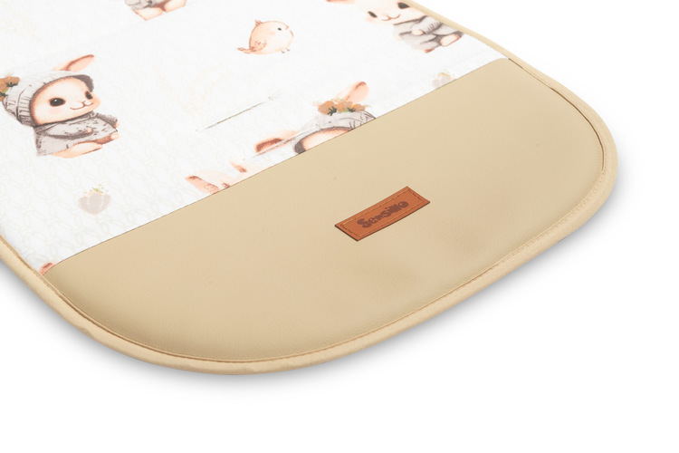 MUSLIN INSERT FOR A STROLLER - BEIGE BUNNY – Bild 4