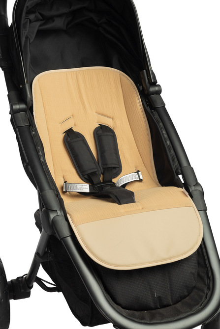 MUSLIN INSERT FOR A STROLLER - BEIGE BUNNY – Bild 5