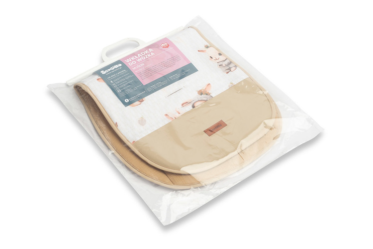 MUSLIN INSERT FOR A STROLLER - BEIGE BUNNY – Bild 6