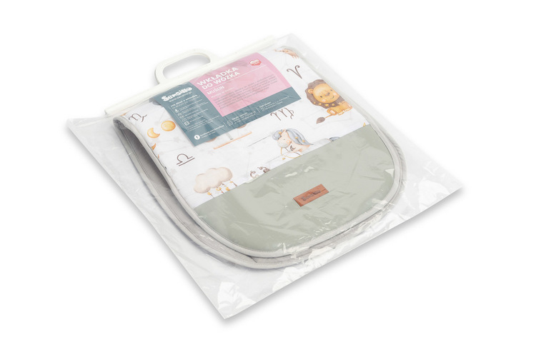 MUSLIN INSERT FOR A STROLLER - GRAY ZODIAC - Image 5