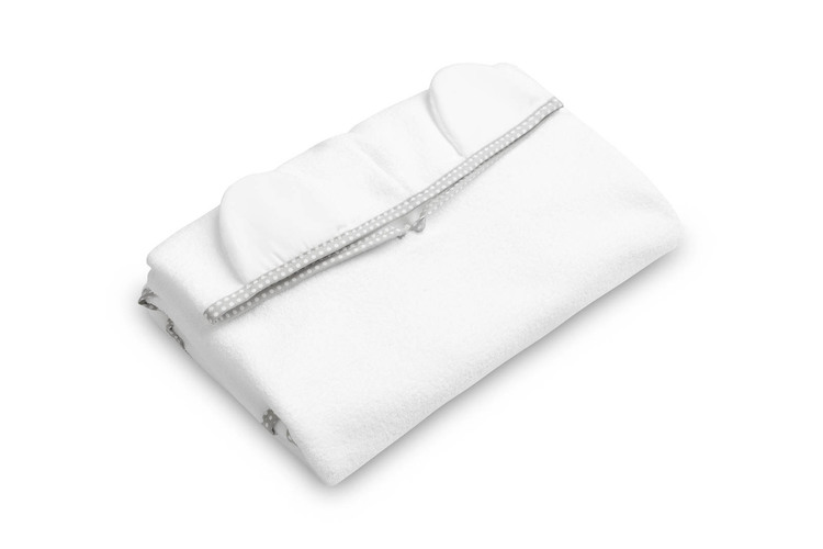 BATH PONCHO - WHITE - imagine 4