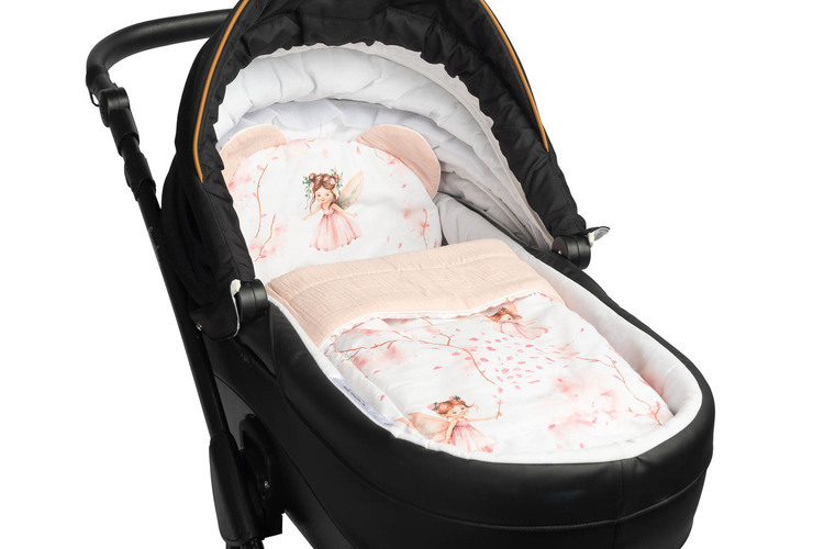 MUSLIN PUSHCHAIR SET - FAIRY PINK - Image 2