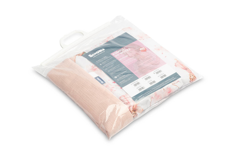 MUSLIN PUSHCHAIR SET - FAIRY PINK - Image 4