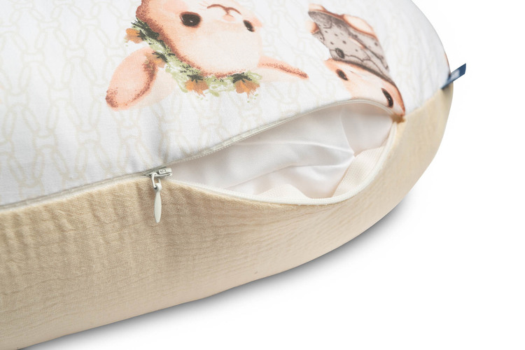 MUSLIN PILLOW FOR FEEDING - BEIGE BUNNY - Image 3