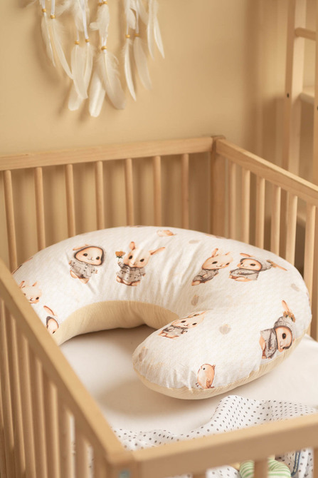 MUSLIN PILLOW FOR FEEDING - BEIGE BUNNY - Image 5
