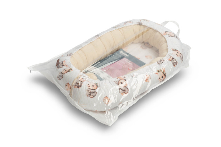 BABY NEST MUSLIN - BEIGE BUNNY - Image 5