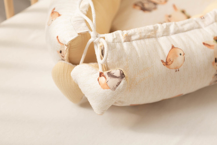 BABY NEST MUSLIN - BEIGE BUNNY - Image 6