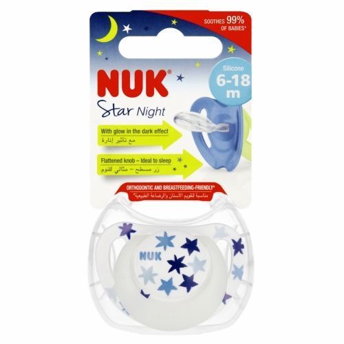 2282 STAR NIGHT SILICONE pacifier 6-18 1PC/BOX 539431, 736752 - Image 2