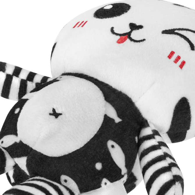 A0658 PENDANT PLUSH CAT WHITE AND BLACK - Image 2
