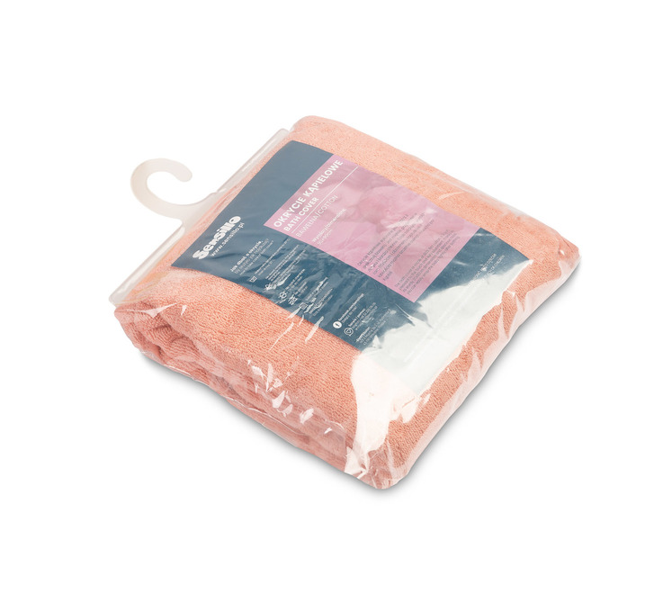 SOFT BATH TOWEL RABBIT 90X90 PINK - Image 5