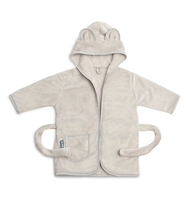 SOFT TEDDY BEAR BATHROBE GREY - Image 2