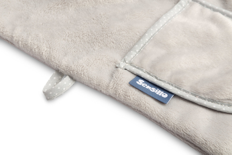 SOFT TEDDY BEAR BATHROBE GREY - Image 3