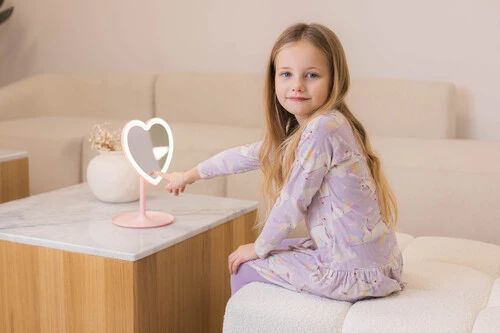 1583 MIRROR HEART PINK GIO-758 HEART - Image 2