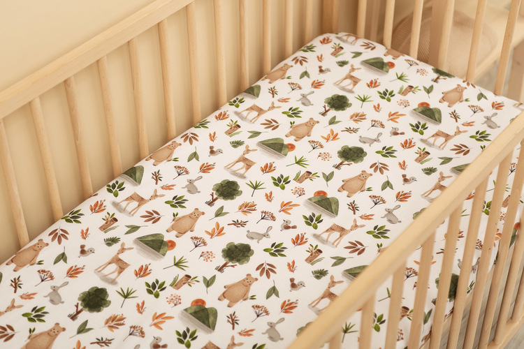 PRINTED BEDSHEET CUTE FOREST 60 X 120 CM - Image 5