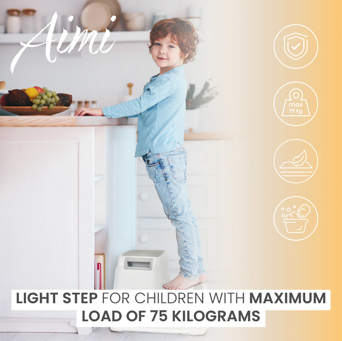 STAIR STOOL AIMI GREY - Image 8