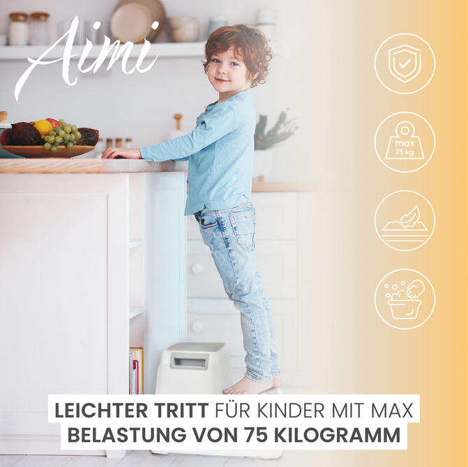 STAIR STOOL AIMI GREY - Image 9