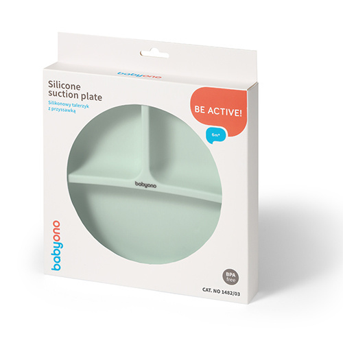 1482/03 SILICONE PLATE WITH SUCTION CUP MINT - Image 4