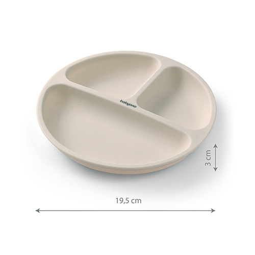 1482/04 SILICONE PLATE WITH SUCTION CUP ECRU - Image 4