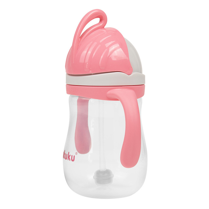 A0676 BOTTLE WITH STRAW WITH WEIGHT PINK - Image 2