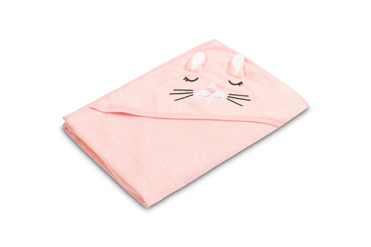 BATHFRIENDS BATH COVER 100x100 RABBIT PINK - Image 2
