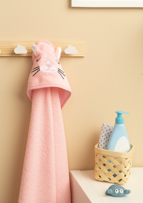 BATHFRIENDS BATH COVER 100x100 RABBIT PINK - Image 4