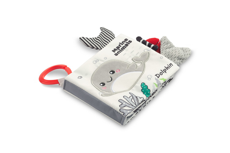 BLACK&WHITE TEXTILE BOOK DOLPHIN - Image 6